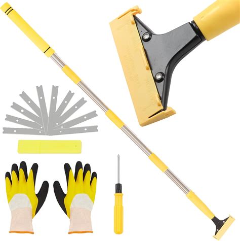 Floor Scraper, 31" to 61" Scraper Tool Long Handle … - balustradellc