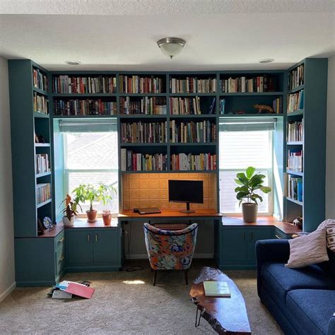 Floor To Ceiling Bookshelves With Desk - Wayfair - balustradellc