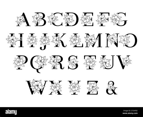 Floral Alphabet Vector royalty-free images - Shutterstock - muktibox.com