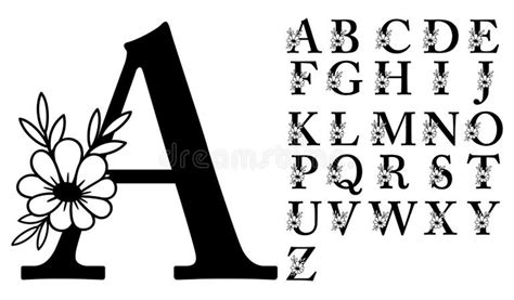 Floral Monogram Letters royalty-free images - muktibox.com