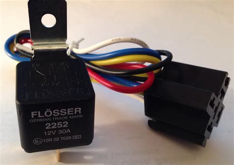 FLOSSER Relay 12Volt 30AMP & 12VDC 4-Pin Relay Socket