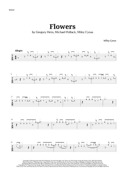 FLOWER TAB by Soundgarden @ Ultimate-Guitar.Com