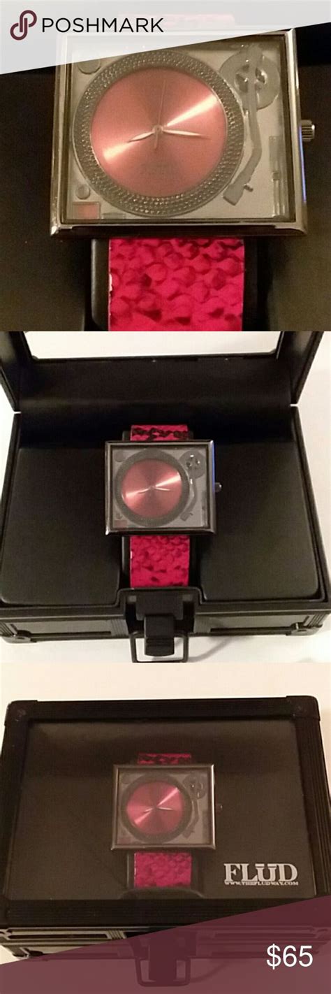 FLUD Flood Turntable Watch Red Black eBay