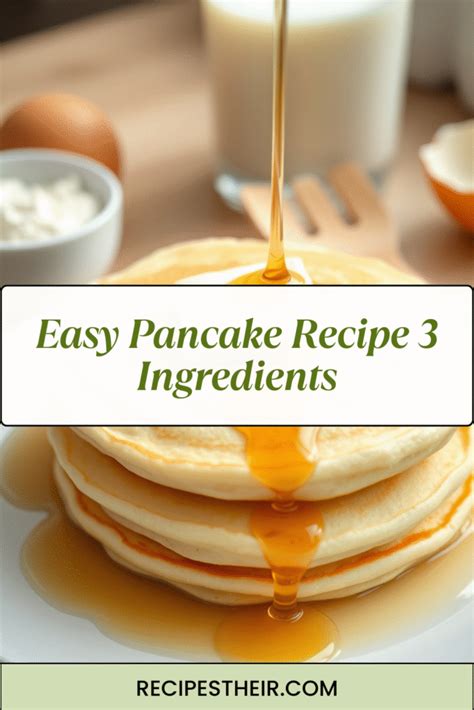 Fluffy Pancake Recipe 3 Ingredients - balustradellc