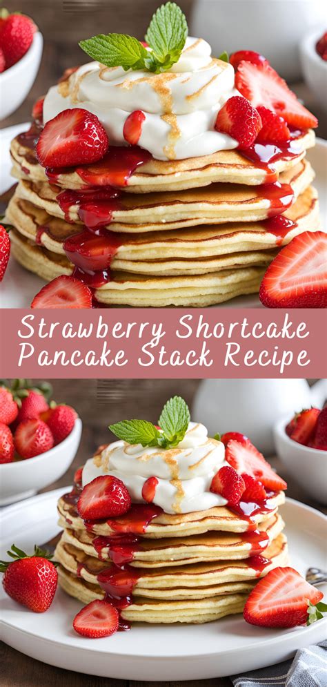 Fluffy Strawberry Shortcake Pancake Stack Recipe Easy Homemade … - balustradellc
