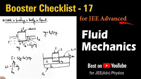 Fluid Mechanics for JEE Advanced | Booster Checklist 17 # ... - muktibox.com