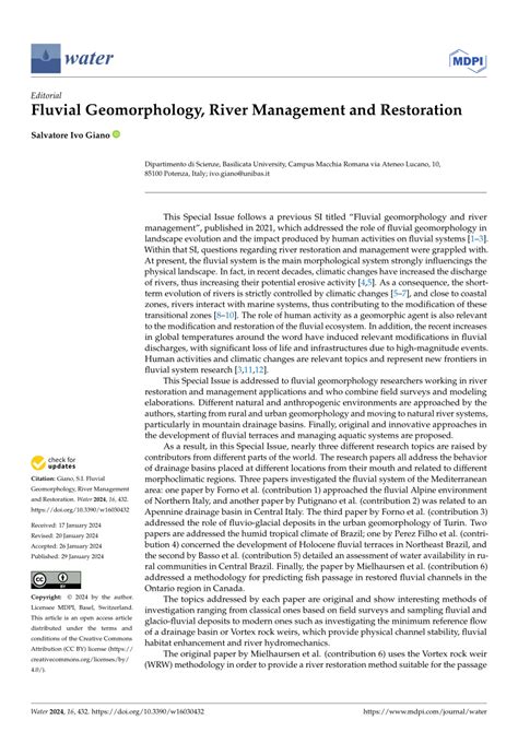 Fluvial geomorphology and flood-risk management - wintechmobiles.com