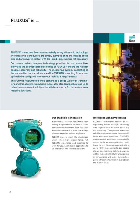 FLUXUS Flowmeter Brochure - Water Online