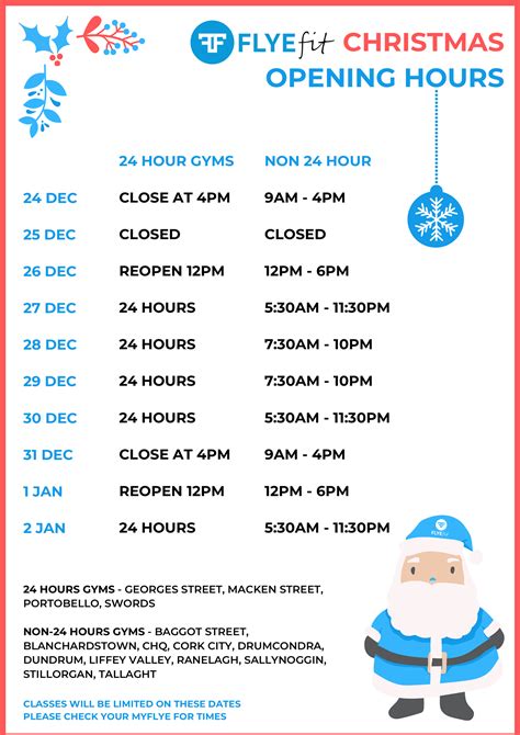 FLYEfit - FLYEfit Christmas Hours Check out the.