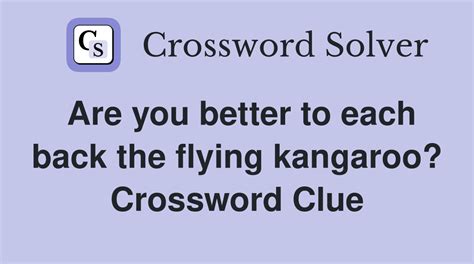 FLYING KANGAROO COMPANY - 6 Letters - Crossword Solver …