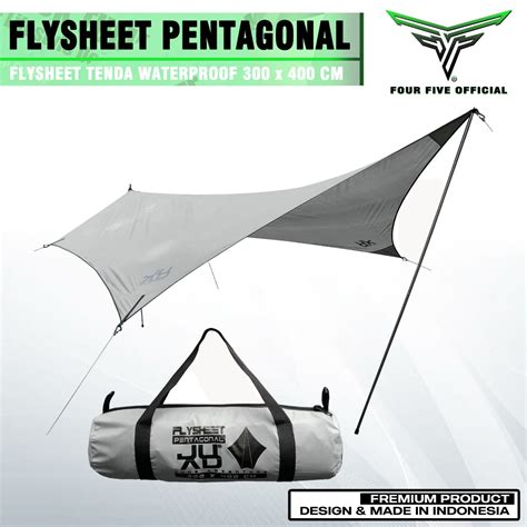 Flysheet pentagonal 300 x 400 cm flysheet tenda waterproof june ... - balustradellc