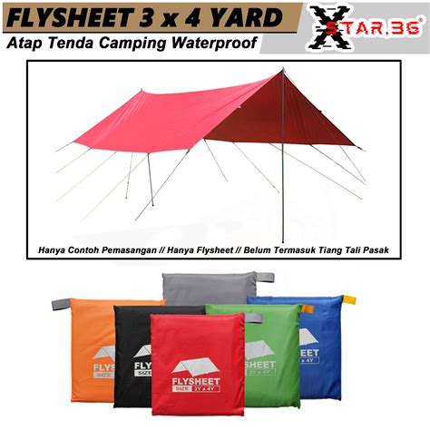 Flysheet Tenda Waterproof 3x4 Atap Tenda Outdoor … - balustradellc