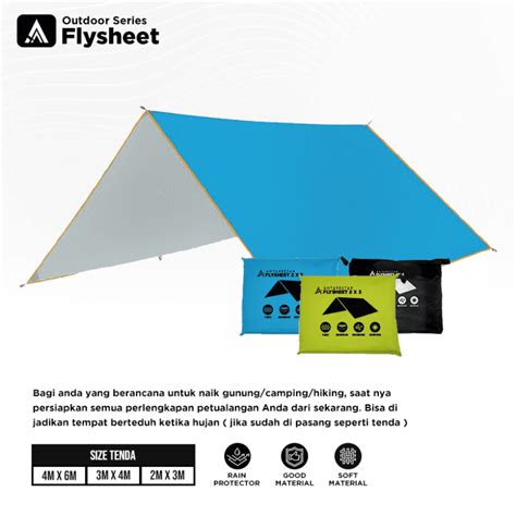 FLYSHEET WATERPROOF 3X4 - Antarestar - balustradellc