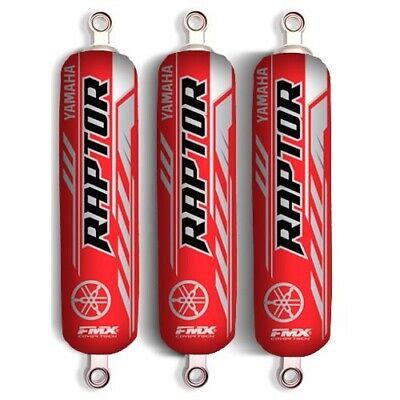 FMX Shock Absorber Covers Red Kit x 3 Yamaha Blaster …