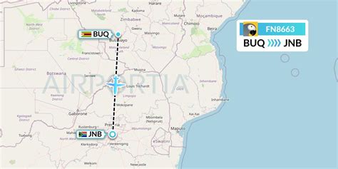 FN8663 - July 2024: fastjet (FJW8663) from Bulawayo to …