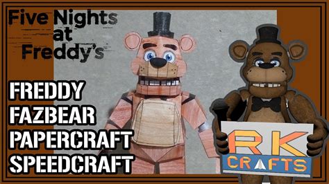 FNAF 1 / VR Freddy Fazbear Papercraft Speedcraft - YouTube