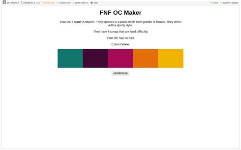 FNF OC Generator ― Perchance