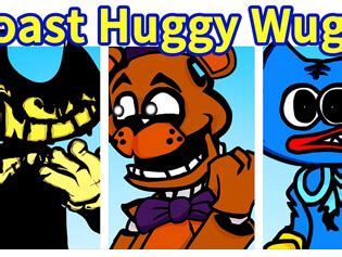 FNF Roasted But Freddy, Bendy, Vs Huggy Wuggy