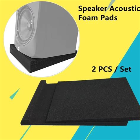 Foam Studio Monitor Pads Acoustic Foam Isolator Mats Non Slip Studio ... - balustradellc