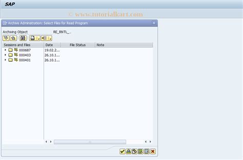 FOAR40R1 SAP Tcode Read leaseout archive Transaction Code