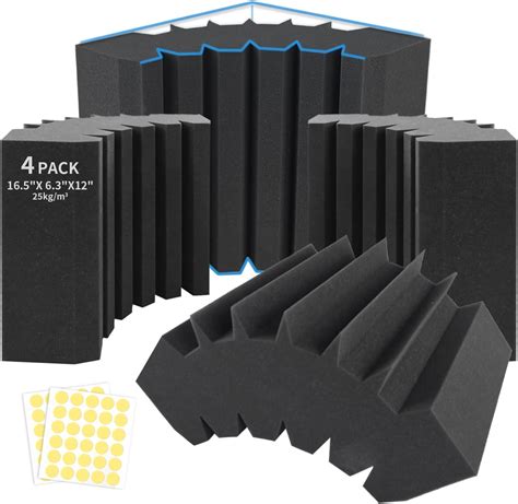 Focusound 4 Pack Bass Traps Corner Acoustic Foam Nepal | Ubuy - balustradellc