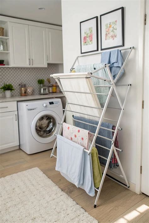 Fold-Away Laundry Room Drying Rack - Lowe's - balustradellc