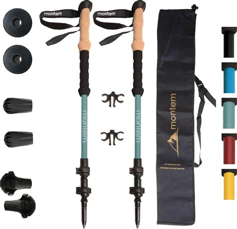 Foldable carbon fiber trekking poles with quick locking system ... - balustradellc