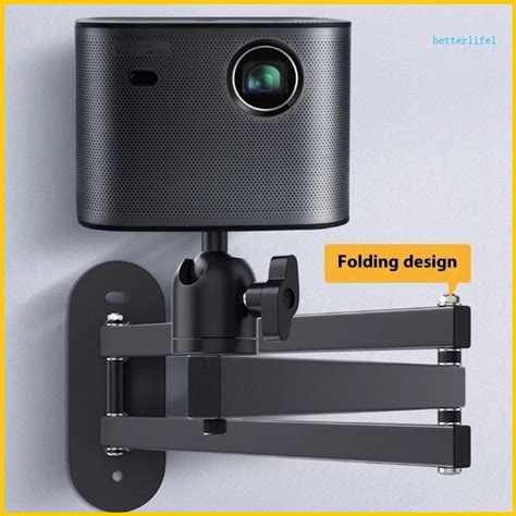 Foldable Projector Wall Mount 5 Kg Load Capacity Double Swiveling ... - balustradellc