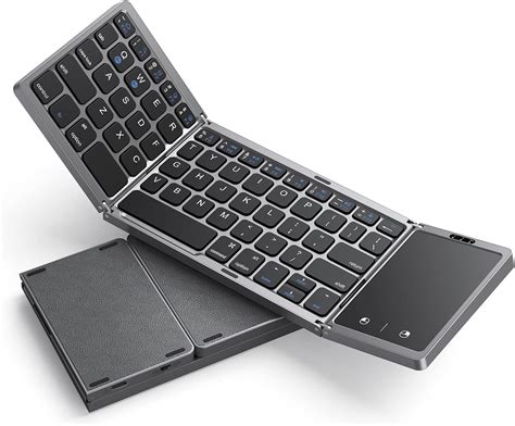 Foldable Wireless Bluetooth Keyboard Portable Travel Keyboard - balustradellc