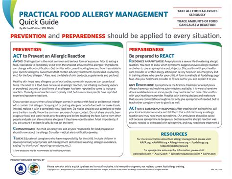 Food Allergy Management and Prevention for Clinicians - balustradellc