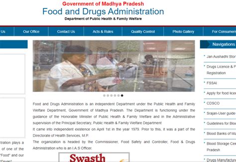 Food And Drugs Administration, Madhya Pradesh - balustradellc