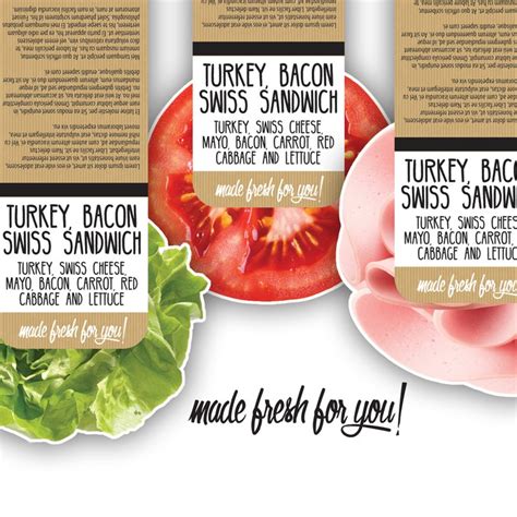 FOOD LABELLING PRE-PACKED SANDWICHES APPLICATION