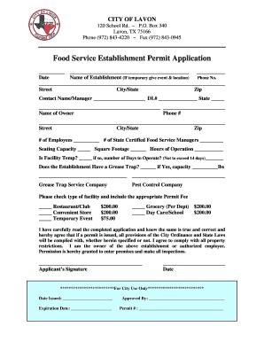 Food Service Establishment Permit - New York City - balustradellc
