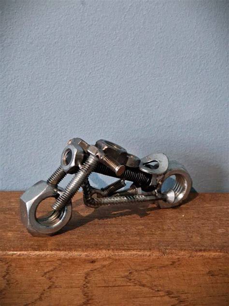 Football Industrial Art Sculpture Nuts and Bolts Metal Sports Recycled ... - raincitystudios.com
