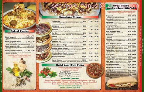 FOOTERS PIZZA, Terre Haute - Menu, Prices