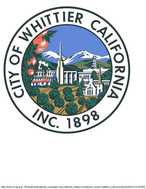 FOR THE CITY OF WHITTIER - scag.ca.gov