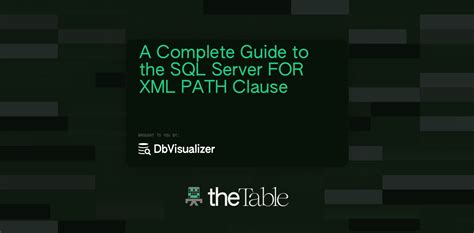 FOR XML PATH clause in SQL Server