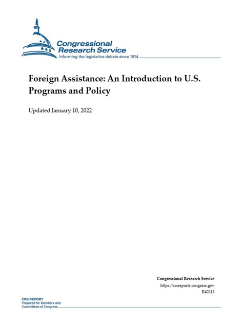 Foreign Assistance: An Introduction to U.S. Programs … - balustradellc