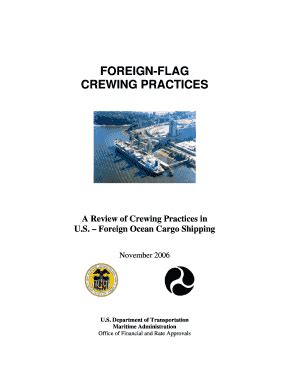 FOREIGN-FLAG CREWING PRACTICES - Transportation