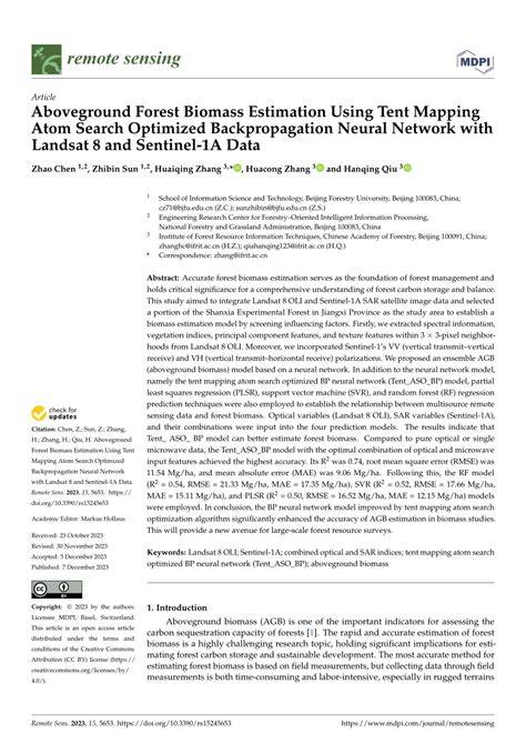 Forest aboveground biomass estimation using Landsat 8 and Sentinel … - raincitystudios.com