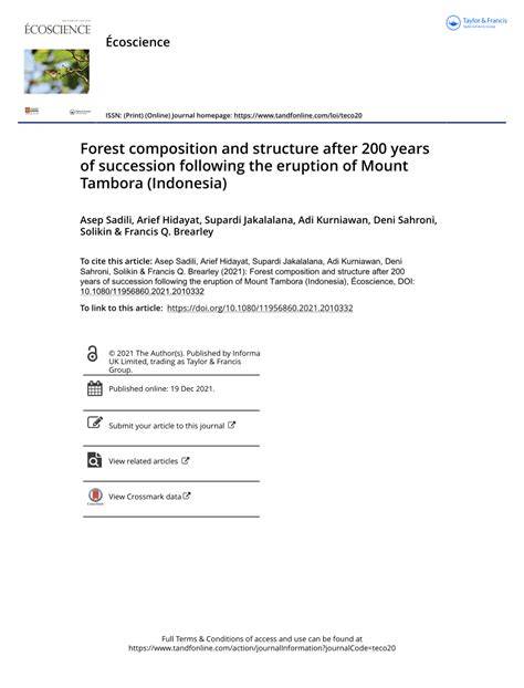 Forest composition and structure after 200 years of … - raincitystudios.com