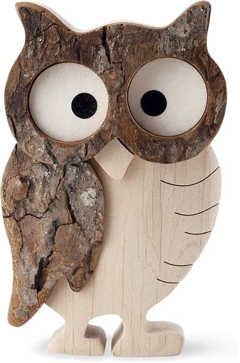 Forest Decor Hand Carved Wood Owl Decor - Cute … - muktibox.com
