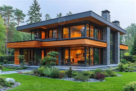 Forest Setting House Design - balustradellc