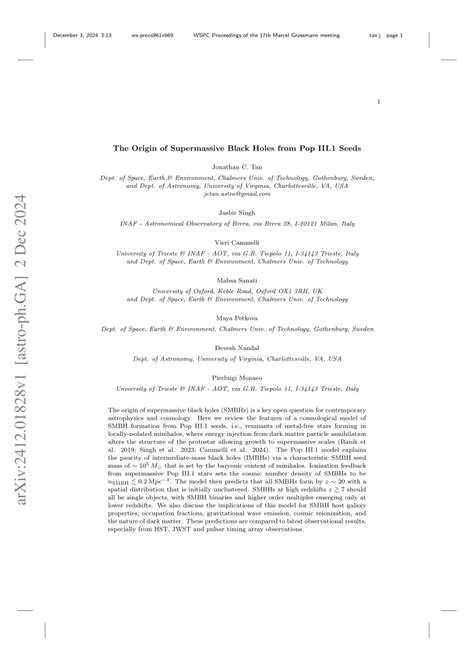 formation of supermassive black holes from Population III.1 seeds. III ... - muktibox.com