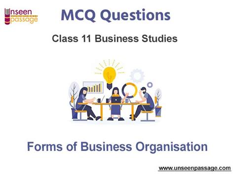 Forms of Business Organisation MCQ Class 11 Business Studies - balustradellc