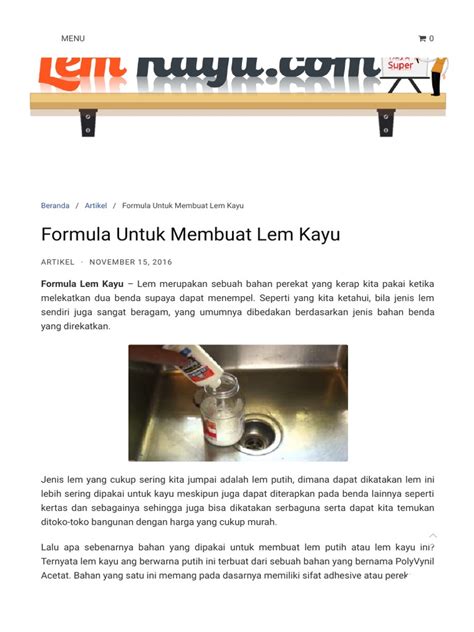 Formula Untuk Membuat Lem Kayu - balustradellc