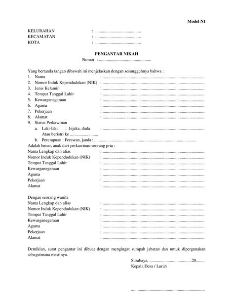 Formulir Nikah Kua - balustradellc