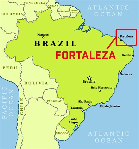 Fortaleza Map - Ceará, Brazil - Mapcarta - coolestguyplanet.net