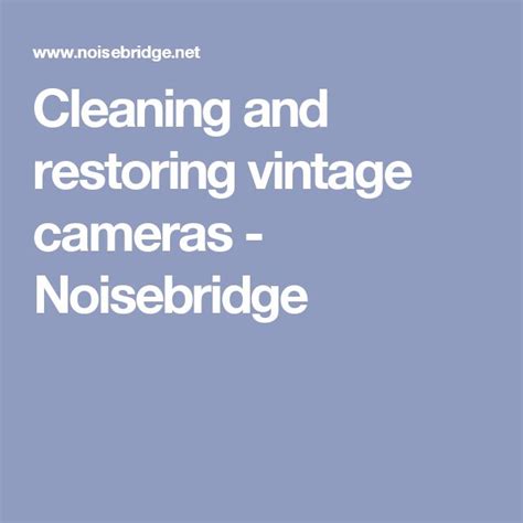 Forums: cleaning and restoring vintage cameras - DeviantArt - muktibox.com