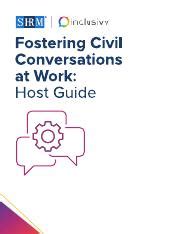Fostering Civil Conversations at Work: Host Guide - SHRM - balustradellc